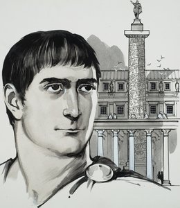 Cesarz Trajan (gwasz na papierze) autorstwa Angus McBride