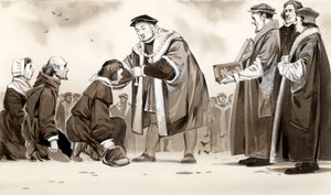 Henryk VIII leczący zło króla autorstwa Angus McBride