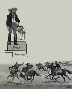 Jeźdźcy w Kansas autorstwa Angus McBride