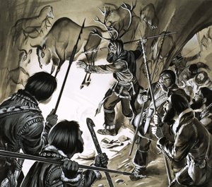 Polowanie - za pomocą magii! autorstwa Angus McBride