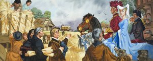 Właściciel i najemca (gwasz na papierze) autorstwa Angus McBride
