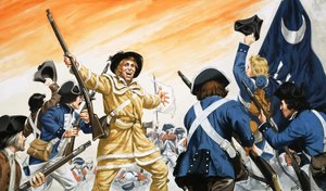 Lord Cornwallis zostaje zmuszony do kapitulacji pod Yorktown autorstwa Angus McBride