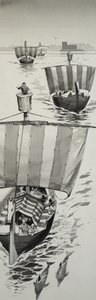 Fenicjanie (gwasz na papierze) autorstwa Angus McBride