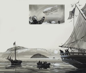 Roald Amundsen (1872-1928) (gwasz na papierze) autorstwa Angus McBride