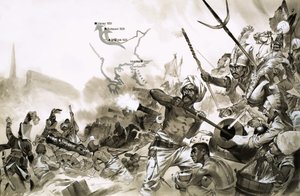 Tureckie armie Sulejmana otaczają Wiedeń w 1529 r. autorstwa Angus McBride