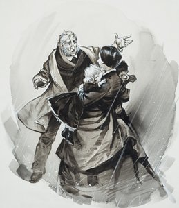 "Gdzie jest reszta z nich" (gwasz na papierze) autorstwa Angus McBride