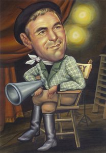 George Clooney, 2002 (akryl na płycie ilustracyjnej) autorstwa Anita Kunz