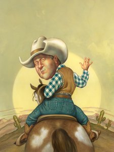 Happy Trails, 2000 (akryl na płycie ilustracyjnej) autorstwa Anita Kunz