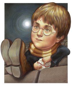 Harry Potter, 2001 (akryl na płycie ilustracyjnej) autorstwa Anita Kunz