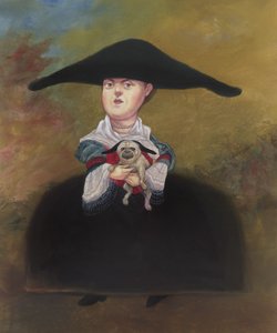 La Belle Bourgeoisie, 2019 (farba akrylowa na płycie ilustracyjnej) autorstwa Anita Kunz