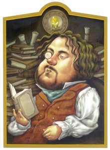Peter Jackson, 2002 (akryl na płycie ilustracyjnej) autorstwa Anita Kunz