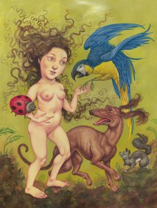 Lato, 2013 (farba akrylowa na płycie ilustracyjnej) autorstwa Anita Kunz