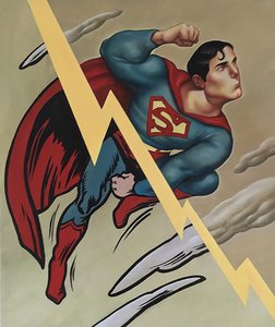 Superman, 2000 (akryl na płycie ilustracyjnej)