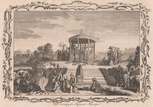 Ceremonia japońskiego małżeństwa autorstwa Anker Smith