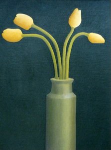 Cztery żółte tulipany, 1982 autorstwa Anna Phillips
