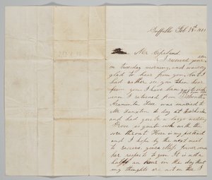 List do Johna Copelanda od jego żony Ann, 18 lutego 1861. autorstwa Ann Hurst Copeland