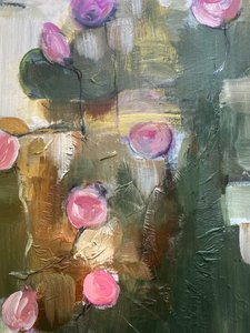 Różowe motywy kwiatowe