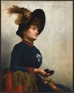 Portret kobiety w okularach pera