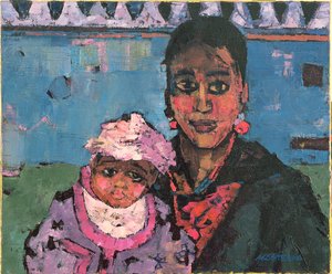 Hiszpańska matka autorstwa Anna Contemporary Artist Kostenko