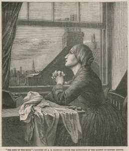 Pieśń o koszuli - malowany przez A E Blunden (rycina) autorstwa Anna E. Blunden