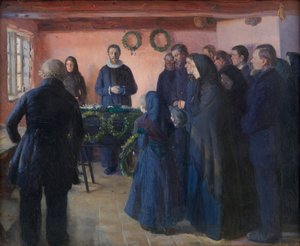 Pogrzeb autorstwa Anna Ancher