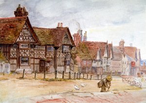„Ulica Wiejska z Domami Tudorów”, ok. 1864-1930