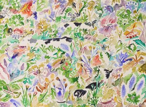 2 Swansong, 2023 (akwarela) autorstwa Anna Pugh