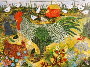 A Doodle Do, 2017 (akryl) autorstwa Anna Pugh