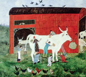 Wczesny start, 2007 (akryl) autorstwa Anna Pugh