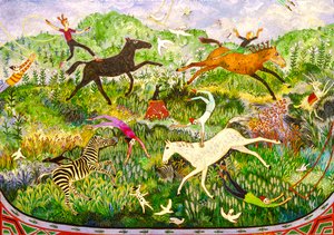 And For my Next Trick, 2017 (akryl) autorstwa Anna Pugh
