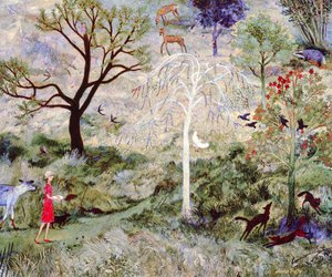 Niosąc do domu masło, 2008 (akryl) autorstwa Anna Pugh