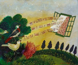 Early Call, 2012 (akryl) autorstwa Anna Pugh