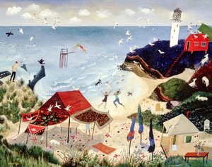 Zabawa, 2005 (akryl) autorstwa Anna Pugh