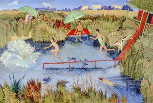 Gorący dzień, 2009 (akryl) autorstwa Anna Pugh