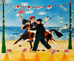 Jubileusz nad morzem, 2011 (akryl) autorstwa Anna Pugh