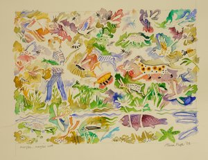 Może, może nie, 2023 (akwarela) autorstwa Anna Pugh