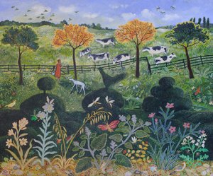 Near  Far, 2015 (akryl) autorstwa Anna Pugh