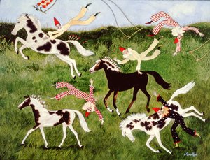 Praktyka czyni mistrza, 2010 (akryl) autorstwa Anna Pugh