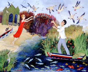 Ship to Shore, 2007 (akryl) autorstwa Anna Pugh