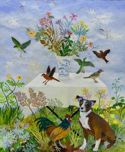 The Dear Departed, 2015 (akryl) autorstwa Anna Pugh