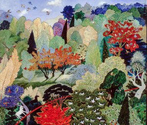 Drzewo lęgowe, 2007 (akryl) autorstwa Anna Pugh