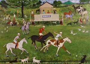 Czyja to piłka, 2018 (akryl) autorstwa Anna Pugh