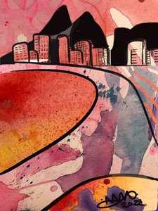 Pełne życia, abstrakcyjne miasto autorstwa Anna Viklund