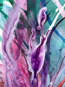 Żywy, abstrakcyjny strumień autorstwa Anna Viklund