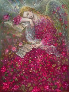 I Dream of You, 2018 (olej na belgijskim płótnie) autorstwa Annael Anelia Pavlova