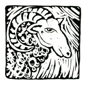 Horoskop (Baran), 2017 (wydruk na płótnie)