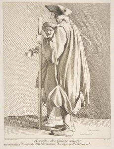 Ślepiec ze szpitala Quinze-Vingts, 1738. autorstwa Anne Claude Philippe de Caylus