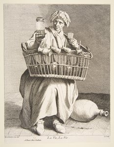 Sprzedawca brandy, 1737.