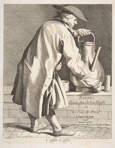 Sprzedawca kawy, 1746. autorstwa Anne Claude Philippe de Caylus