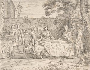 Wybitny Posiłek, ok. 1725-1765. autorstwa Anne Claude Philippe de Caylus